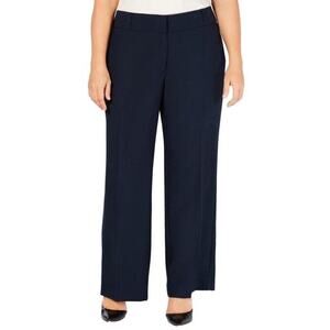 Alfani Women’s Trouser Curvy Fit Size 6 Navy With Tummy Control Boot Cut